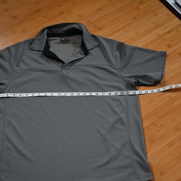 Pair of Men's World Wide Sportsmen Polo Shirts Size Large Sea Green and Grey - Picture 5 of 14